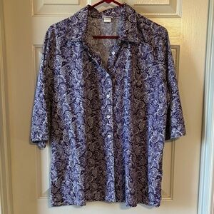 Two for one! Purple Paisley & Pink Paisley Button-Up.